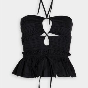 Ulla Johnson Angelina Top in Noir